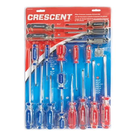 Crescent Crescent Assorted Screwdriver Set 20 pc CPS20PCSET